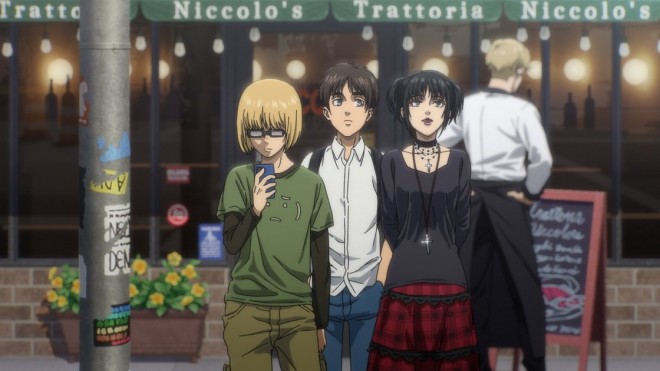 Armin, Eren, Mikasa